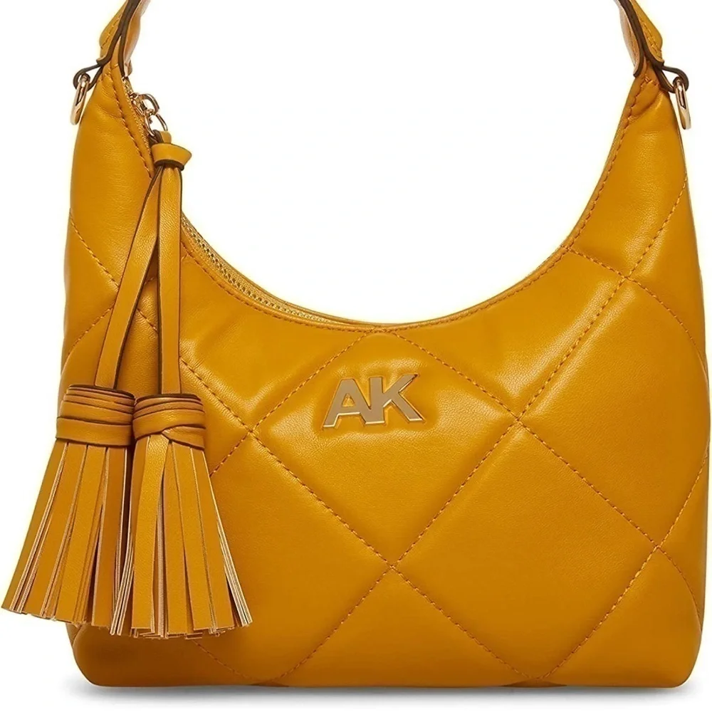 ANNE Klein Emerson faux leather quilted satchel/crossbody purse
